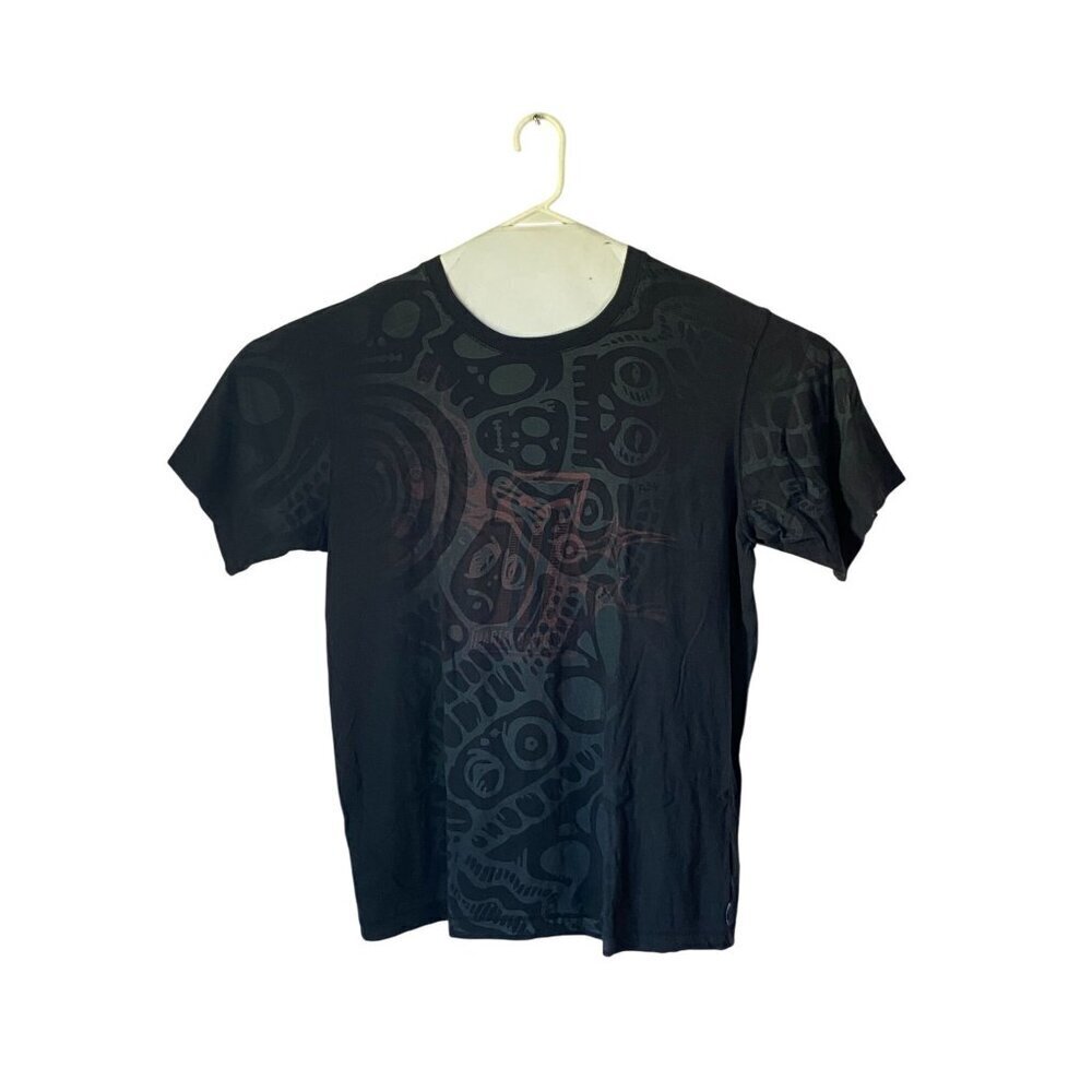 Harley-Davidson Mens Tribal Graphic Skulls Black T-Shirt XL 100% Cotton Casual W
